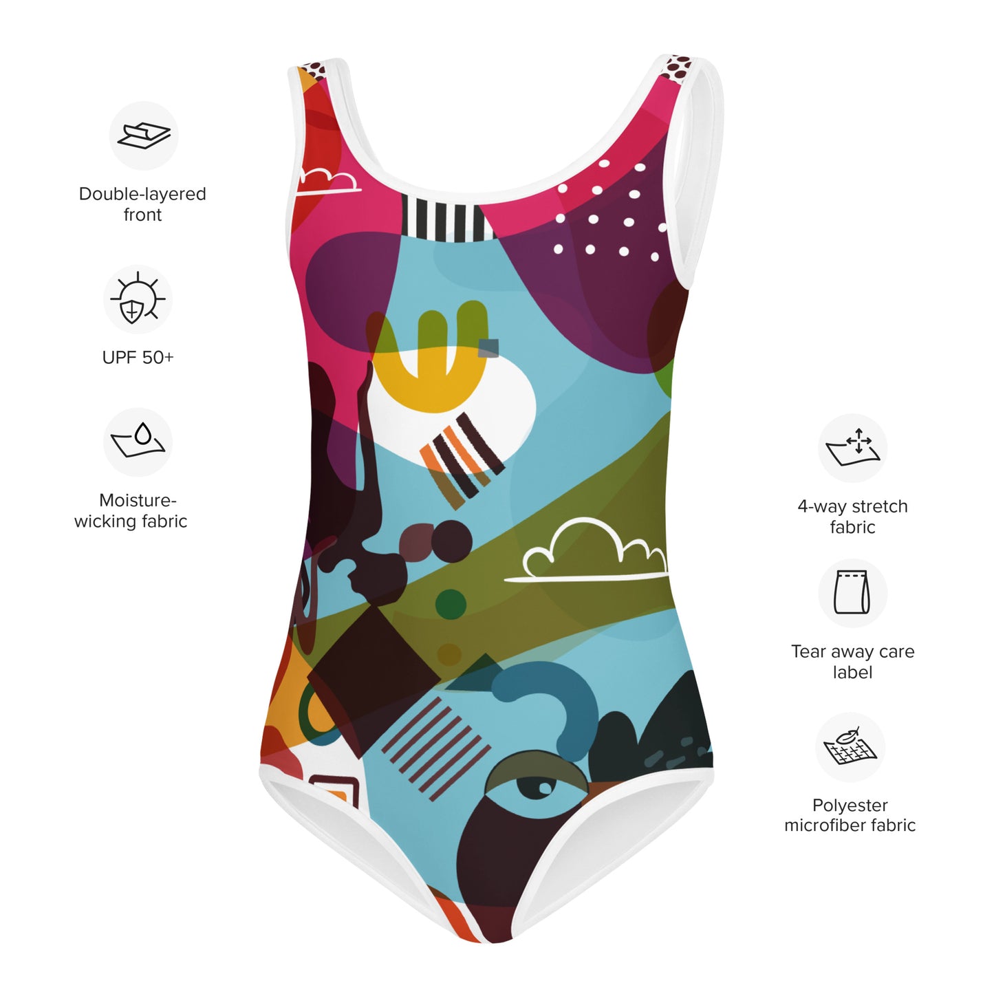 Love is Bright. All-Over Print Kids Swimsuit