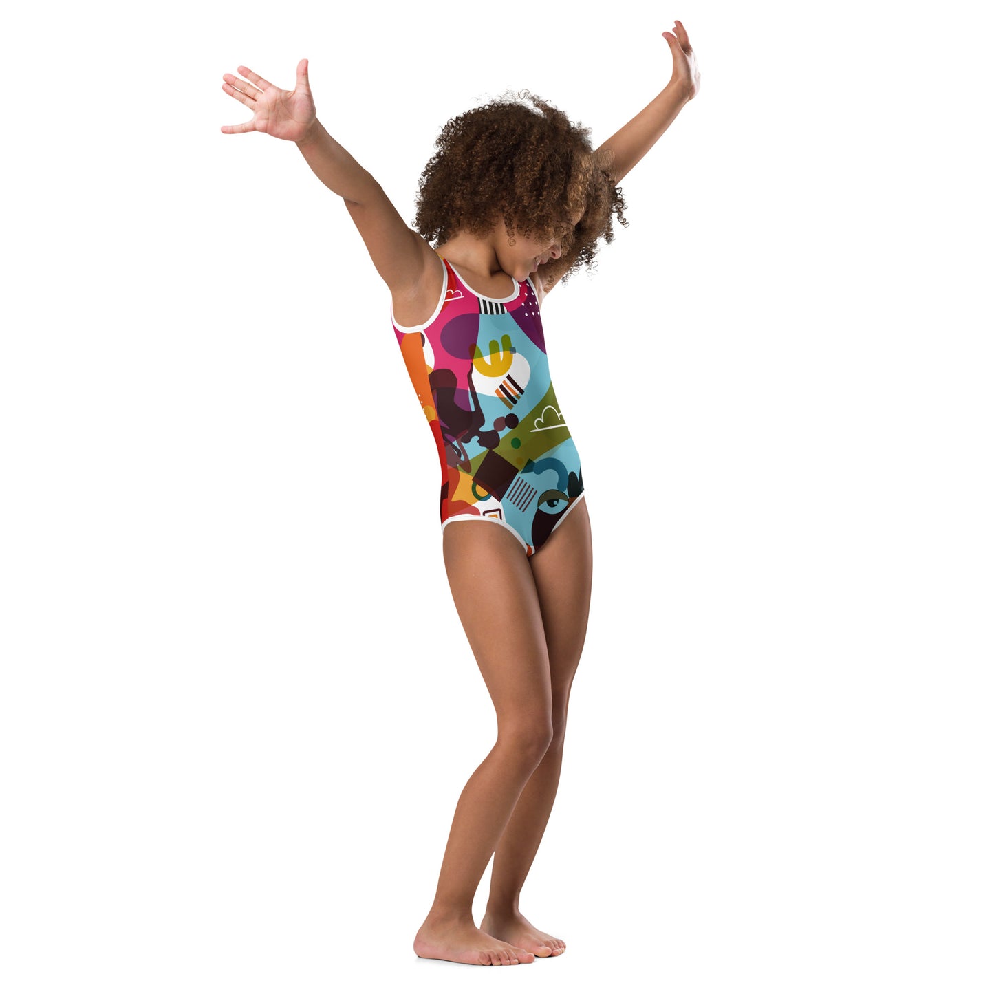 Love is Bright. All-Over Print Kids Swimsuit