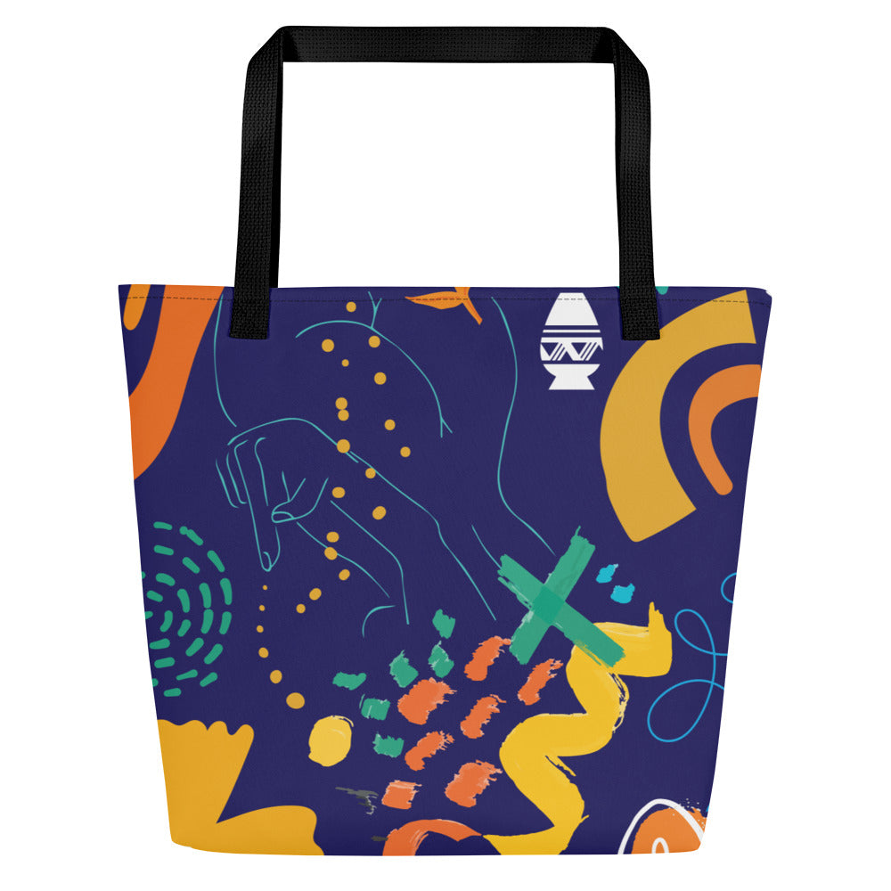 Life is Blue. All-Over Print Large Tote Bag