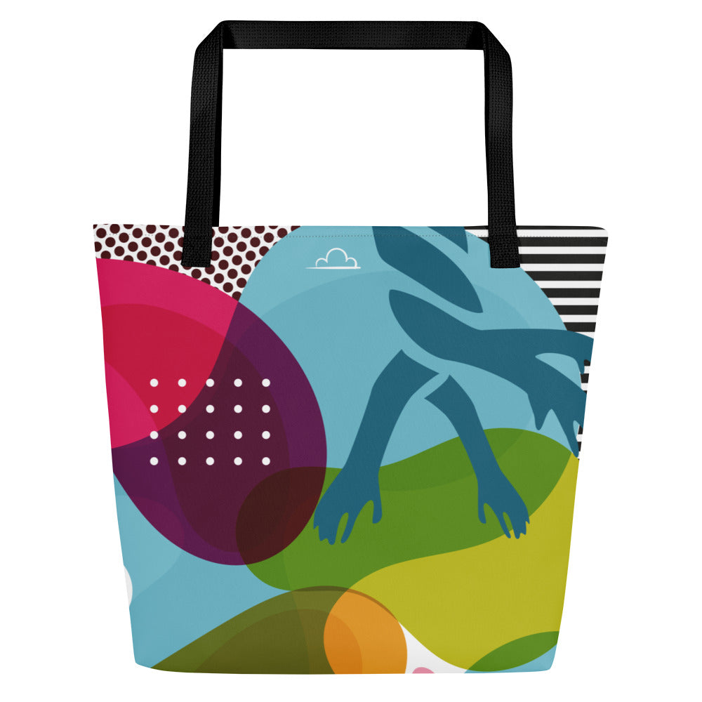 Love is Bright. All-Over Print Large Tote Bag