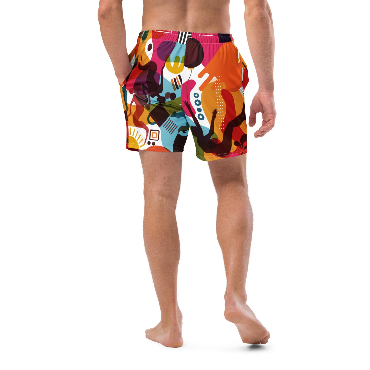 Love is Bright. Men's swim trunks