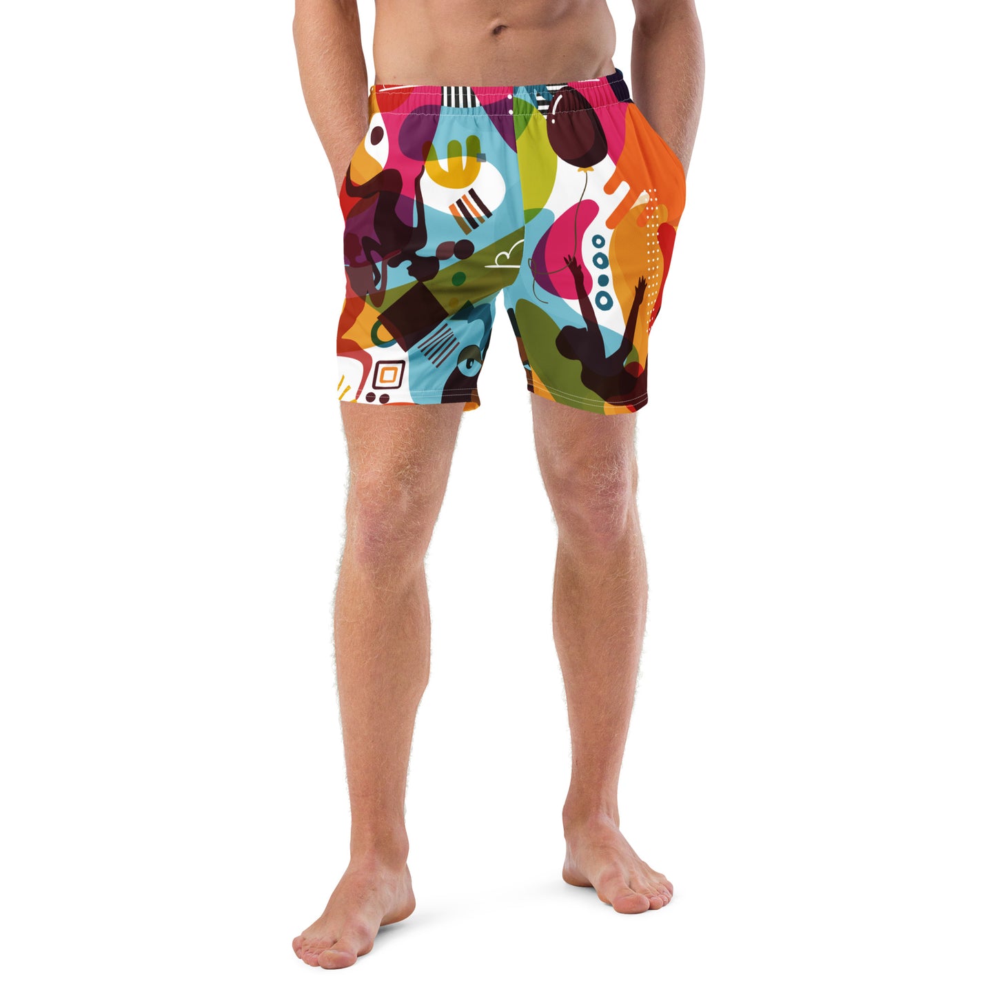 Love is Bright. Men's swim trunks