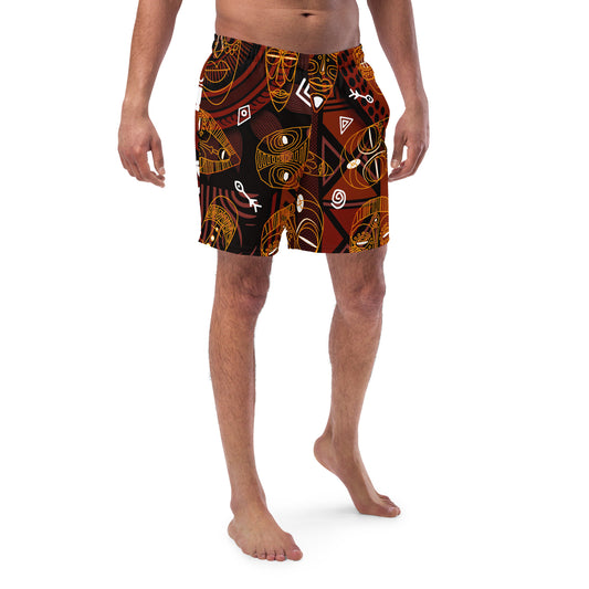 Masks are Everywhere. Men's swim trunks