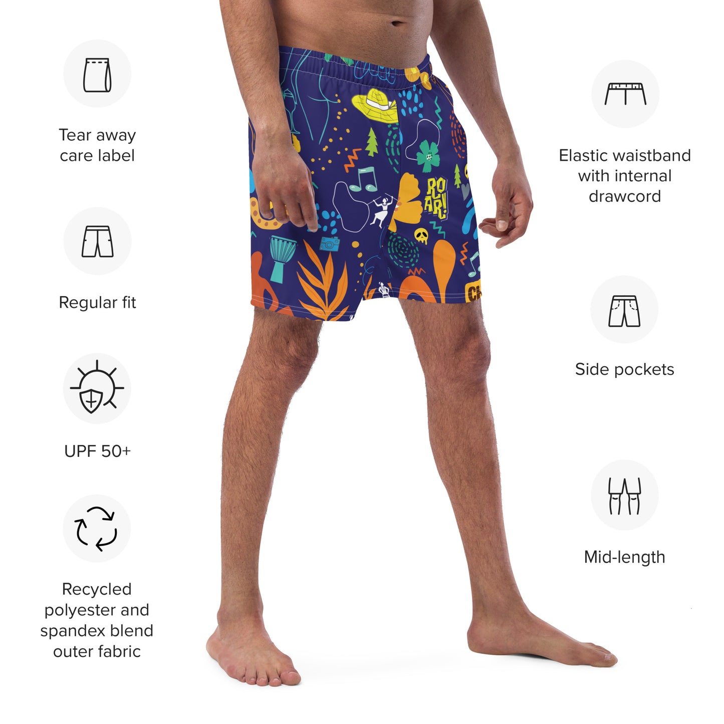 Life is Blue Men's swim trunks