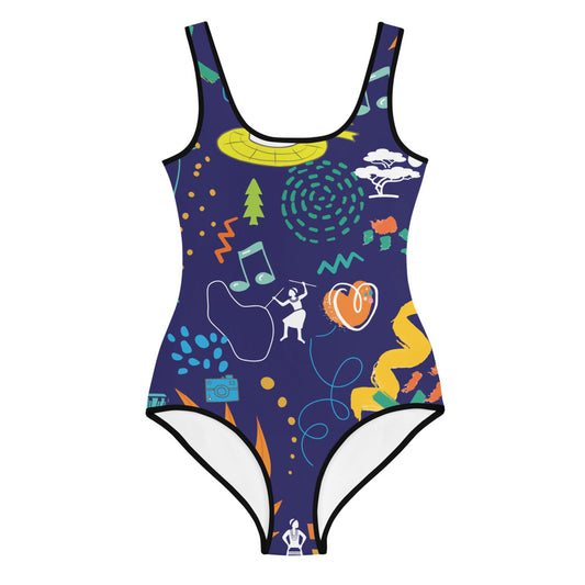 Life is Blue. All-Over Print Youth Swimsuit