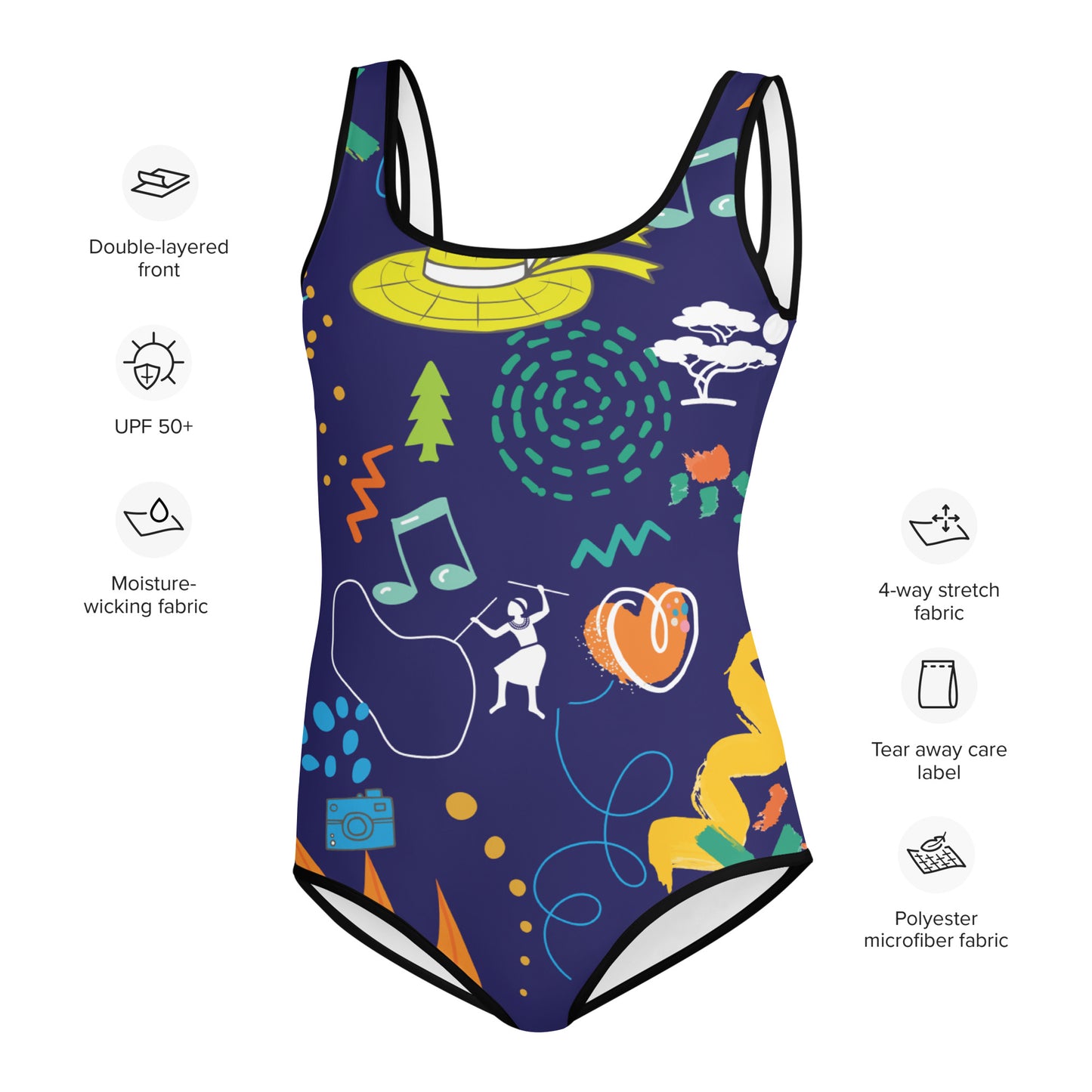 Life is Blue. All-Over Print Youth Swimsuit