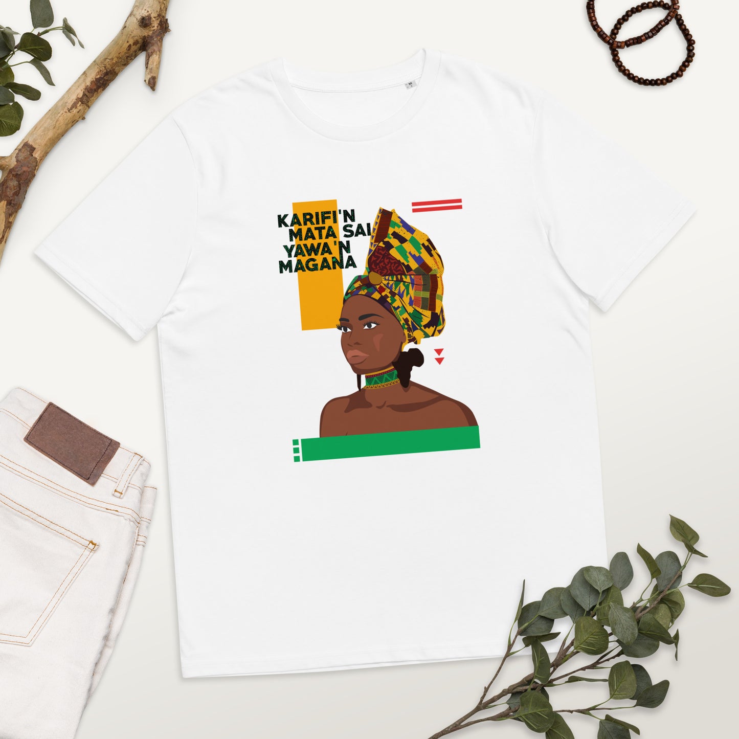 Hausa Proverb Unisex organic cotton t-shirt