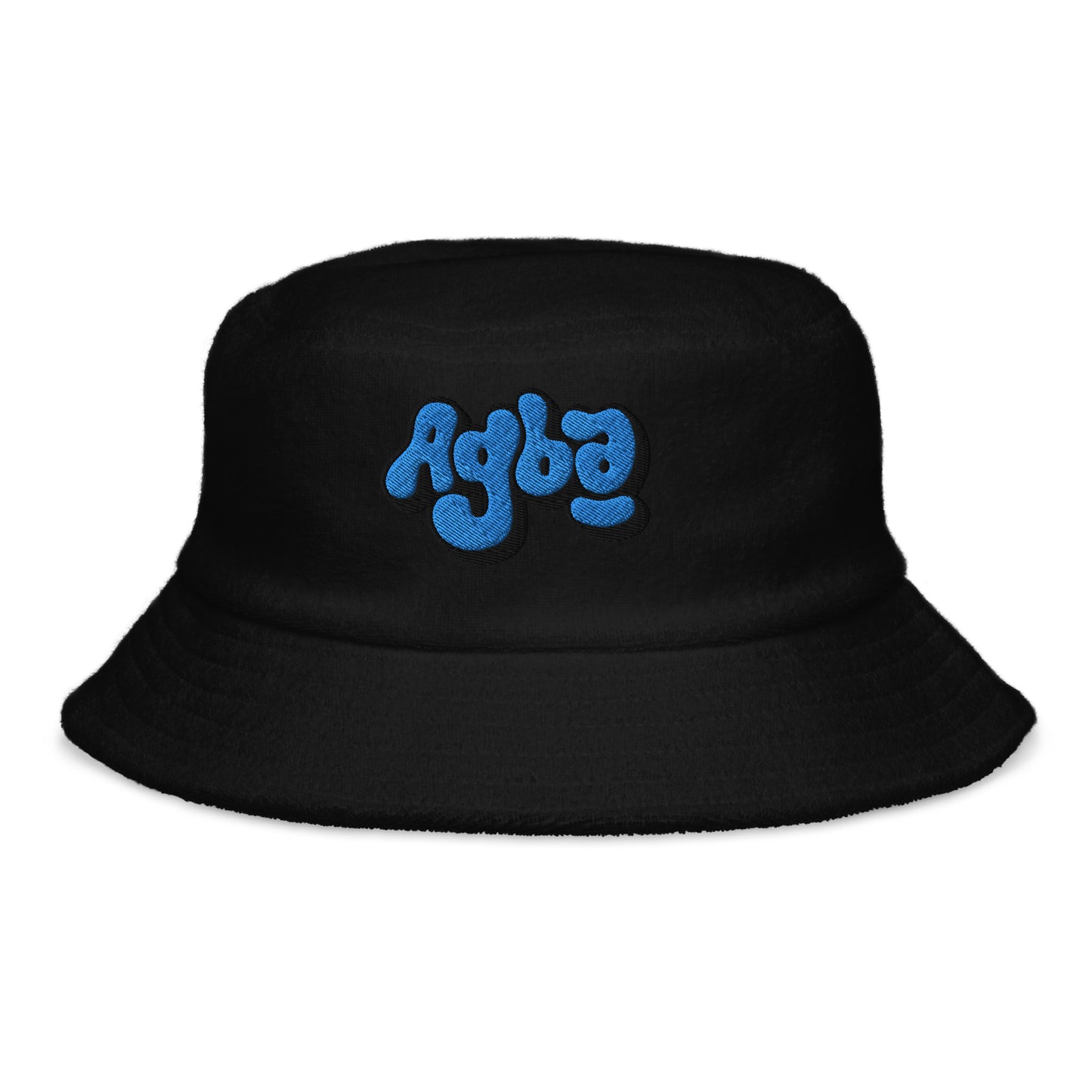 Agba. Unstructured terry cloth bucket hat